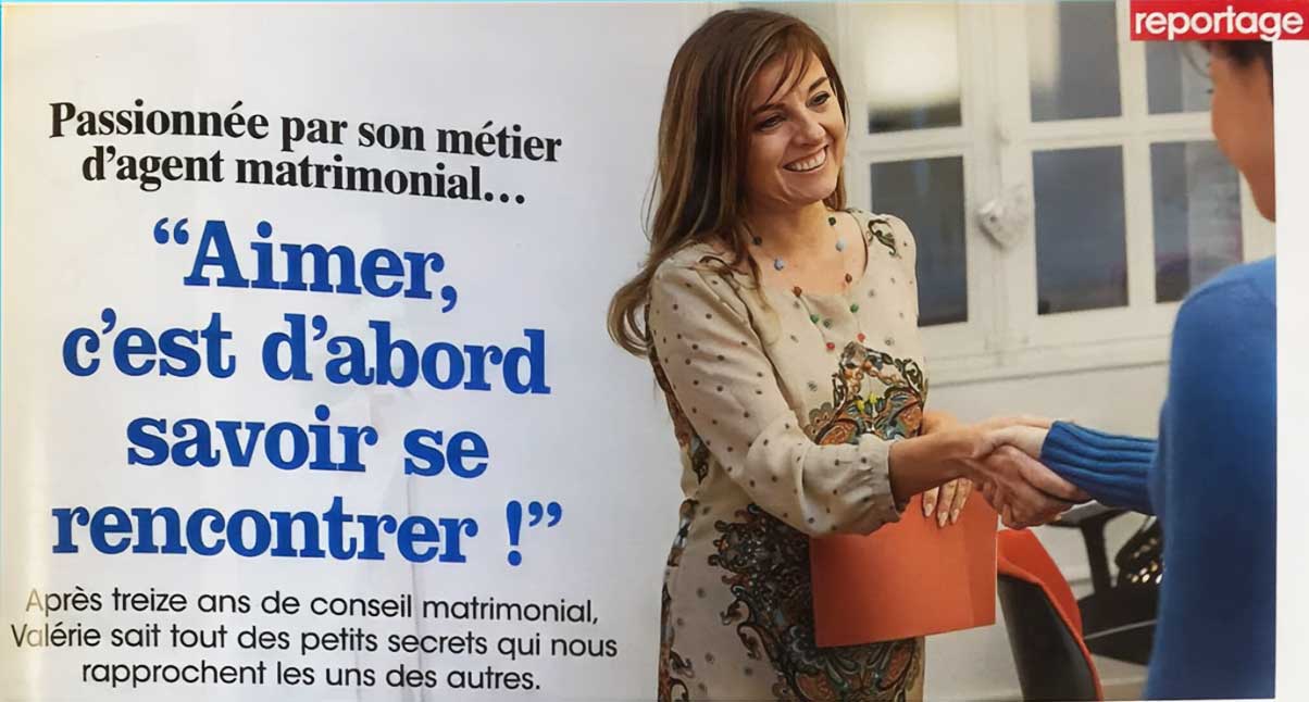 Aimer c'est d'abord savoir se rencontrer, article dans le magazine Maxi sur Valérie Bruat agent matrimoniale et coach amoureux pour couples et célibataires